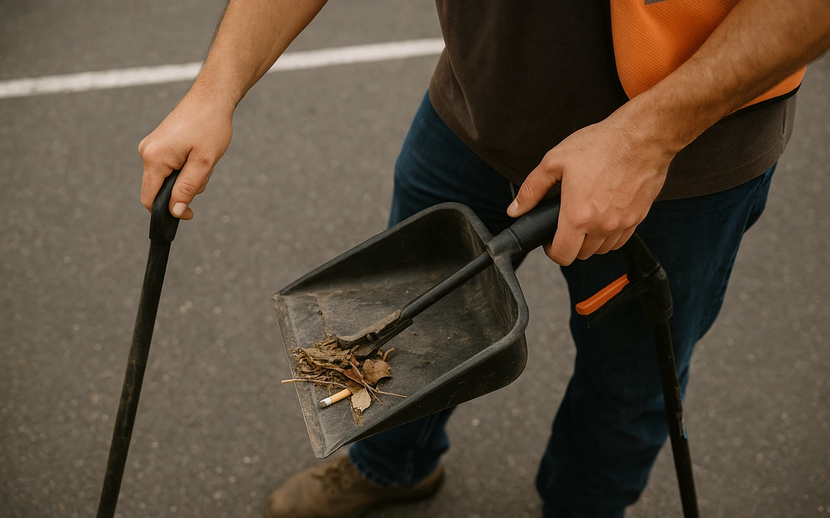 Parking lot cleaning contractor